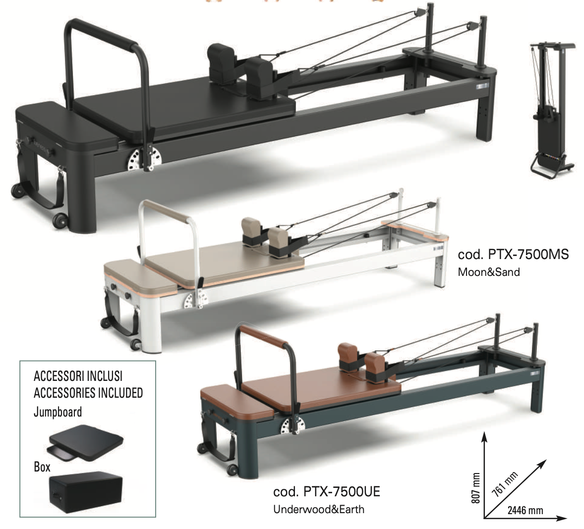 Reformer in alluminio PTX7500-PTX7500BP-PTX7500MS-PTX7500UE