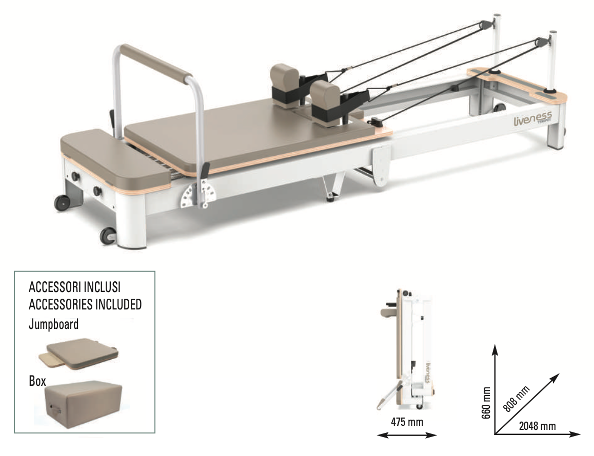 Reformer in alluminio pieghevole PTX7000-PTX7000MS